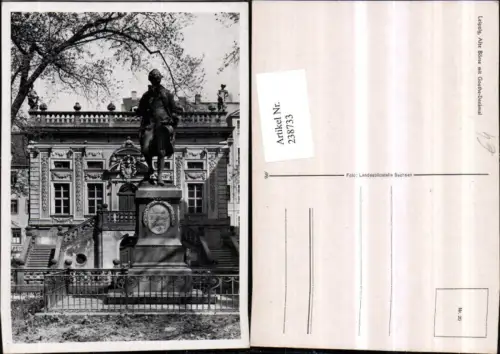 238733,Leipzig Alte Börse m. Goethe-Denkmal