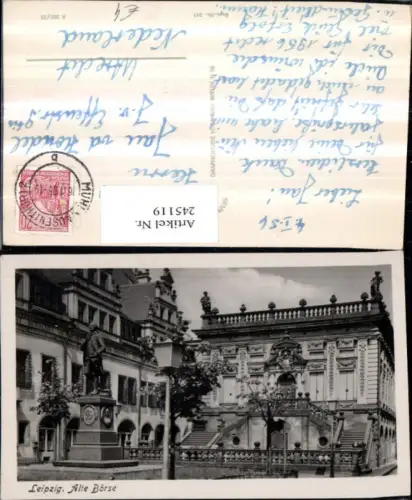 245119,Leipzig Alte Börse m. Goethe-Denkmal