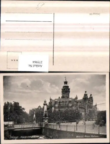 275964,Leipzig Rathaus Brücke