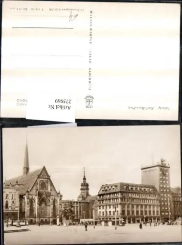 275969,Leipzig Karl-Marx-Platz Kirche Straßenansicht