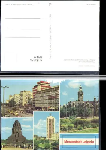 306178,Leipzig Rathaus Völkerschlachtdenkmal Richard-Wagner-Straße Hochhaus Mehrbildkarte
