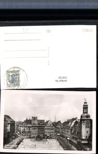 316729,Leipzig Marktplatz u. Altes Rathaus Denkmal