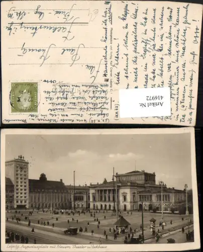 416972,Leipzig Augustusplatz m. Theater u. Hochhaus