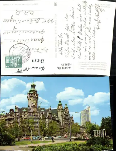 439813,Leipzig Neues Rathaus Gebäude pub VEB