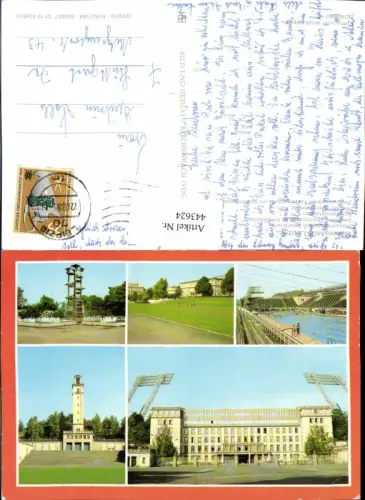 443624,Leipzig Wasserspiele Schwimmstadion Stadion Mehrbildkarte pub VEB
