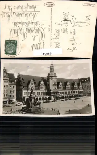 688341 Leipzig Marktplatz u. altes Rathaus