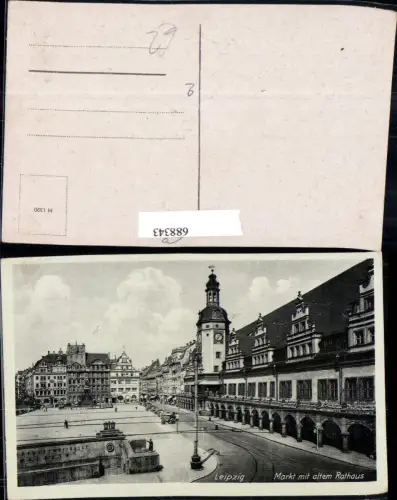 688343 Leipzig Marktplatz u. altes Rathaus