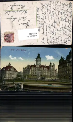 688358 Leipzig Neues Rathaus Rathausring gel. Coswig Anhalt