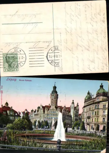 703628 Leipzig Neues Rathaus gel Suhl pub Louis Glaser 5148