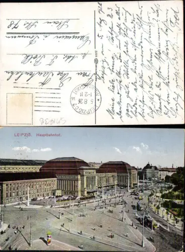 703655 Leipzig Bahnhof Hauptbahnhof gel Cammin Pommern