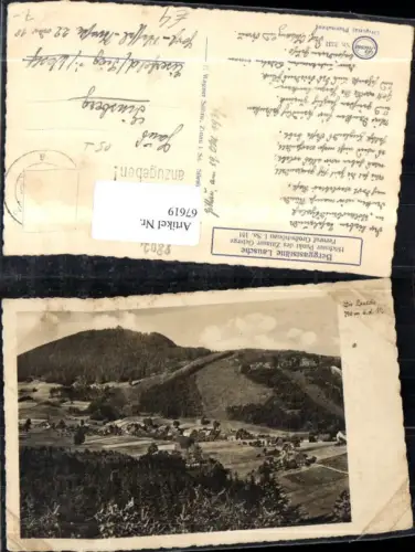 67619,Die Lausche Totale Zittauer Gebirge 1939