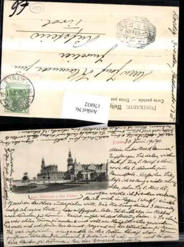 176832,Dresden Katholische Hofkirche Kirche u. Königliches Schloss