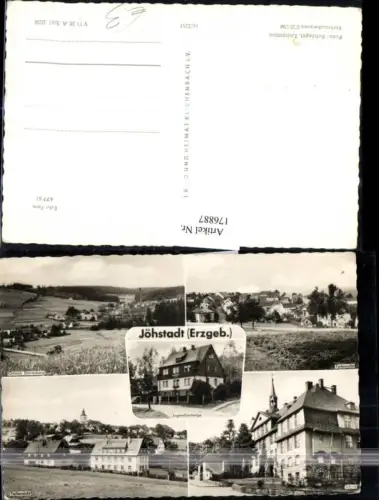 176887,Jöhstadt Erzgebirge Teilansicht Schule Ortsteil Dürrenberg Jugendherberge Mehrbildkarte