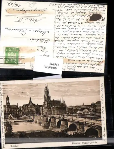 176897,Dresden Ortsansicht Friedrich August-Brücke