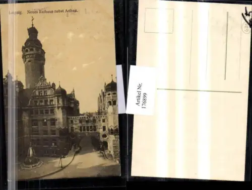 176899,Leipzig Neues Rathaus nebst Anbau