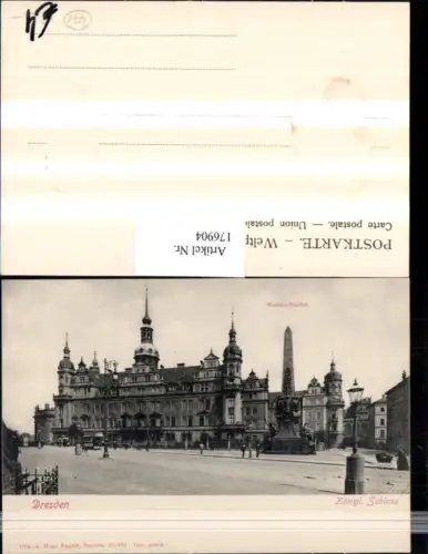 176904,Dresden Königl. Schloss Wettin-Obelisk