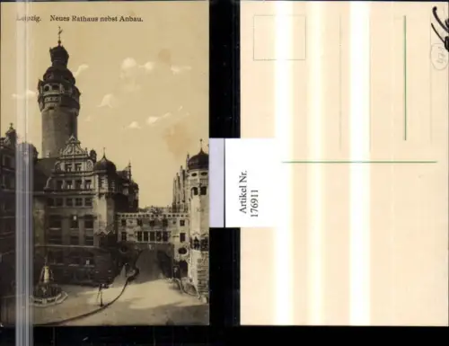 176911,Leipzig Neues Rathaus nebst Anbau