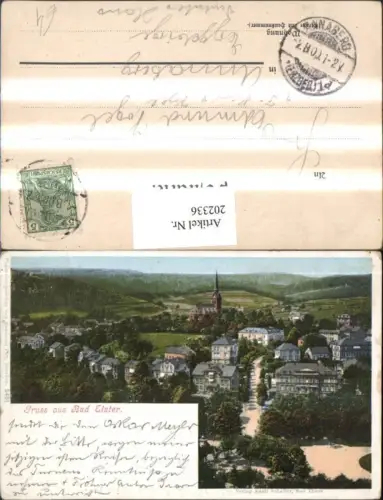 202336,Gruß aus Bad Elster Totale Kirche