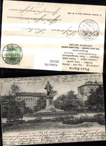 202343,Chemnitz Körnerdenkmal Denkmal