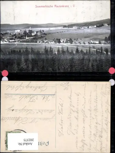 202375,Rautenkranz i. Vogtland Morgenröthe Rautenkranz Muldenhammer Bahnpost Zug 1777 Chemitz Aue-Adorf