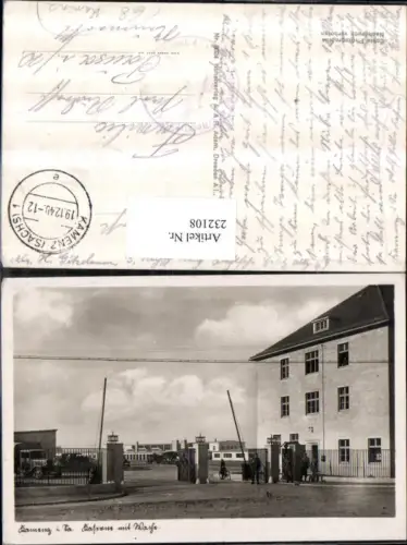 232108,Kamenz in Sachsen Kaserne m. Wache Soldaten Schranke