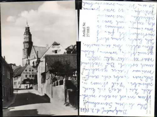 271083,Kamenz Pulsnitzer-Straße Straßenansicht Tuchhaus Körner