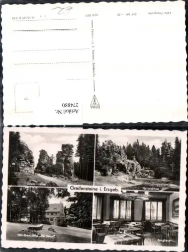 274880,Greifensteine im Erzgebirge Naturbühne HO-Gaststätte Berghaus Mehrbildkarte
