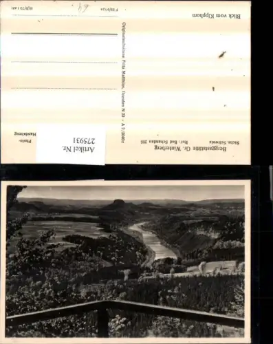 275931,Sächsische Schweiz Berggaststätte Gr. Winterberg b. Bad Schandau
