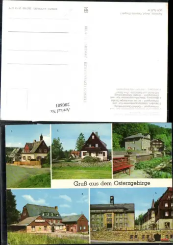 280801,Geising Bergstraße Bärenburg HO-Hotel u. Gaststätte Kipsdorf Altenberg Mehrbildkarte