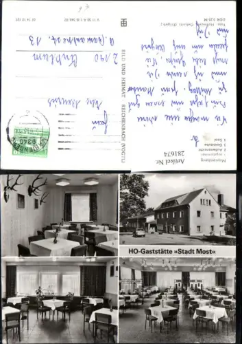 281674,Marienberg HO-Gaststätte Stadt Most Mehrbildkarte