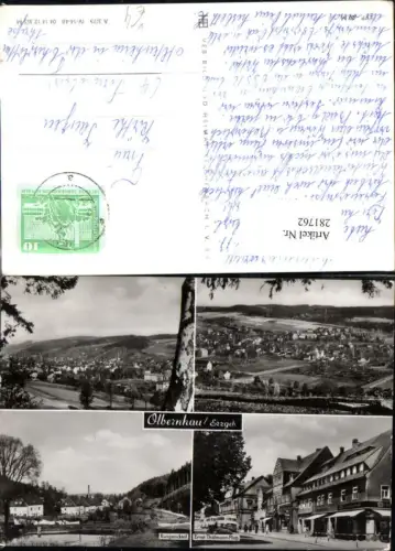281762,Olbernhau im Erzgebirge Totale Rungstocktal Ernst-Thälmann-Platz Mehrbildkarte pub VEB