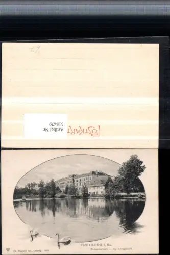 318479,Freiberg in Sachsen Schwanenteich m. Amtsgericht pub Trenkler e Co 9570
