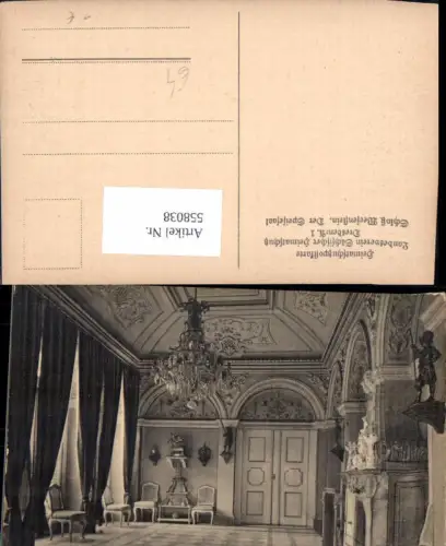 558038,Dresden Schloss Weesenstein Müglitztal Speisesaal