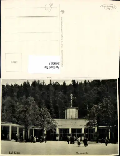 569018,Foto Ak Bad Elster Marienquelle Eingang