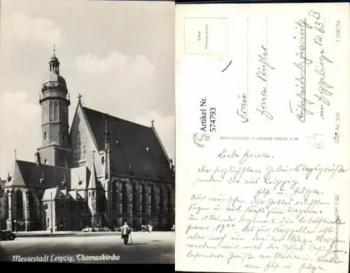 574793,Foto Ak Leipzig Thomaskirche