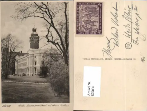575030,Leipzig Landeskreditbank m. Neuen Rathaus