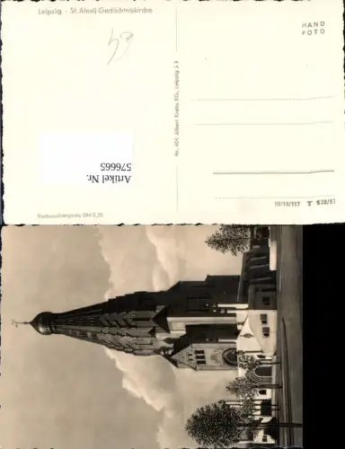576665,Foto Ak Leipzig St Alexij Gedächtniskirche