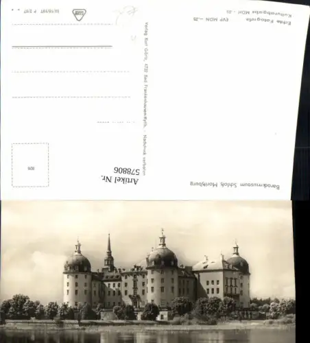 578806,Foto Ak Schloss Moritzburg Gemeinde Moritzburg b. Dresden
