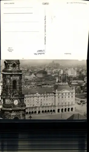 578807,Foto Ak Dresden Ansicht m. Kirche Turm