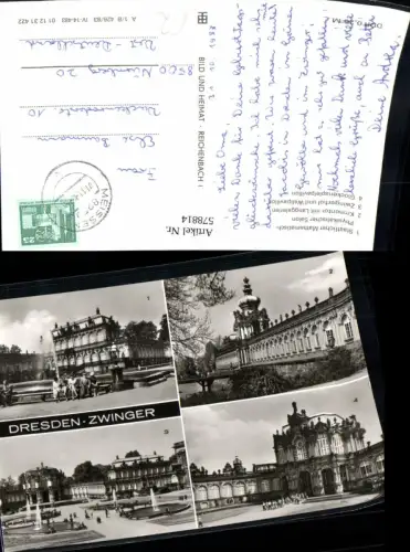 578814,Mehrbild Ak Dresden Zwinger Kronentor Zwingerhof Glockenspielpavillon