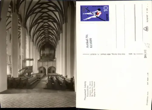 611699,Foto Ak Leipzig Thomaskirche Kirche Innenansicht