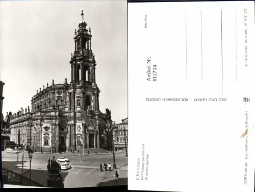 611714,Foto Ak Dresden Kathedrale d. Bistums Meißen