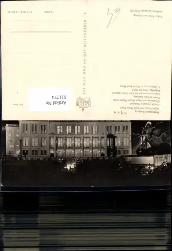 611774,Foto Ak Leipzig Opernhaus b. Nacht 1964
