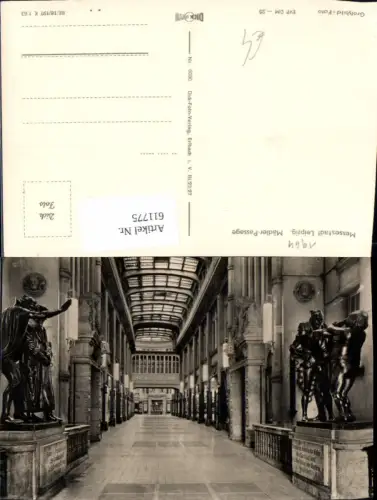 611775,Foto Ak Leipzig Mädler-Passage Statue