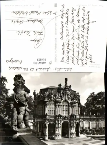 614815,Foto Ak Dresden Zwinger Wallpavillon