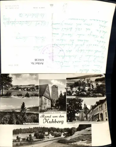 616138,Mehrbild Ak Rund um Berg Kuhberg Rothenkirchen Wernesgrün Schönheide