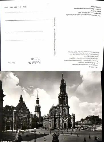616170,Foto Ak Dresden Georgentor Hofkirche Oper