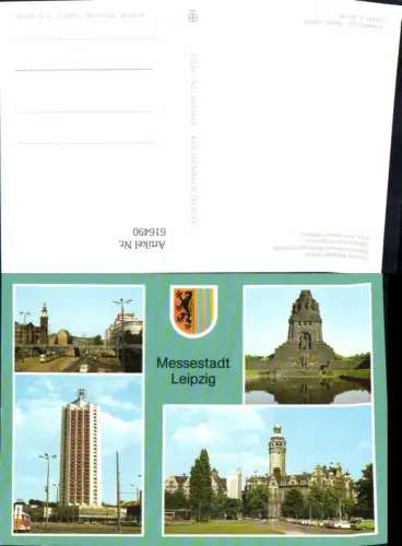 616490,Mehrbild Ak Leipzig Völkerschlachtdenkmal Neues Rathaus Hochhaus Wintergartenstraße