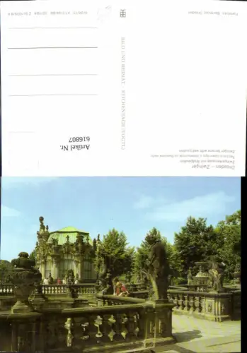 616807,Dresden Zwinger Zwingerterrasse m. Wallpavillon