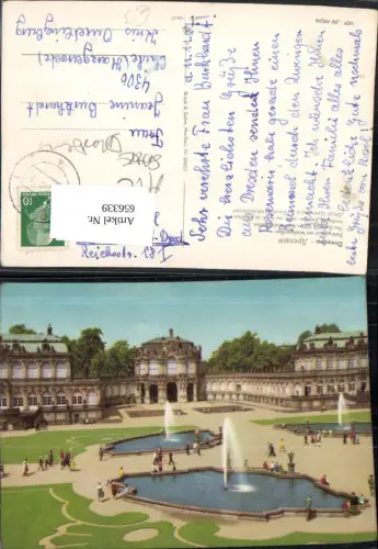 656339,Dresden Zwingerhof mit Wallpavillon